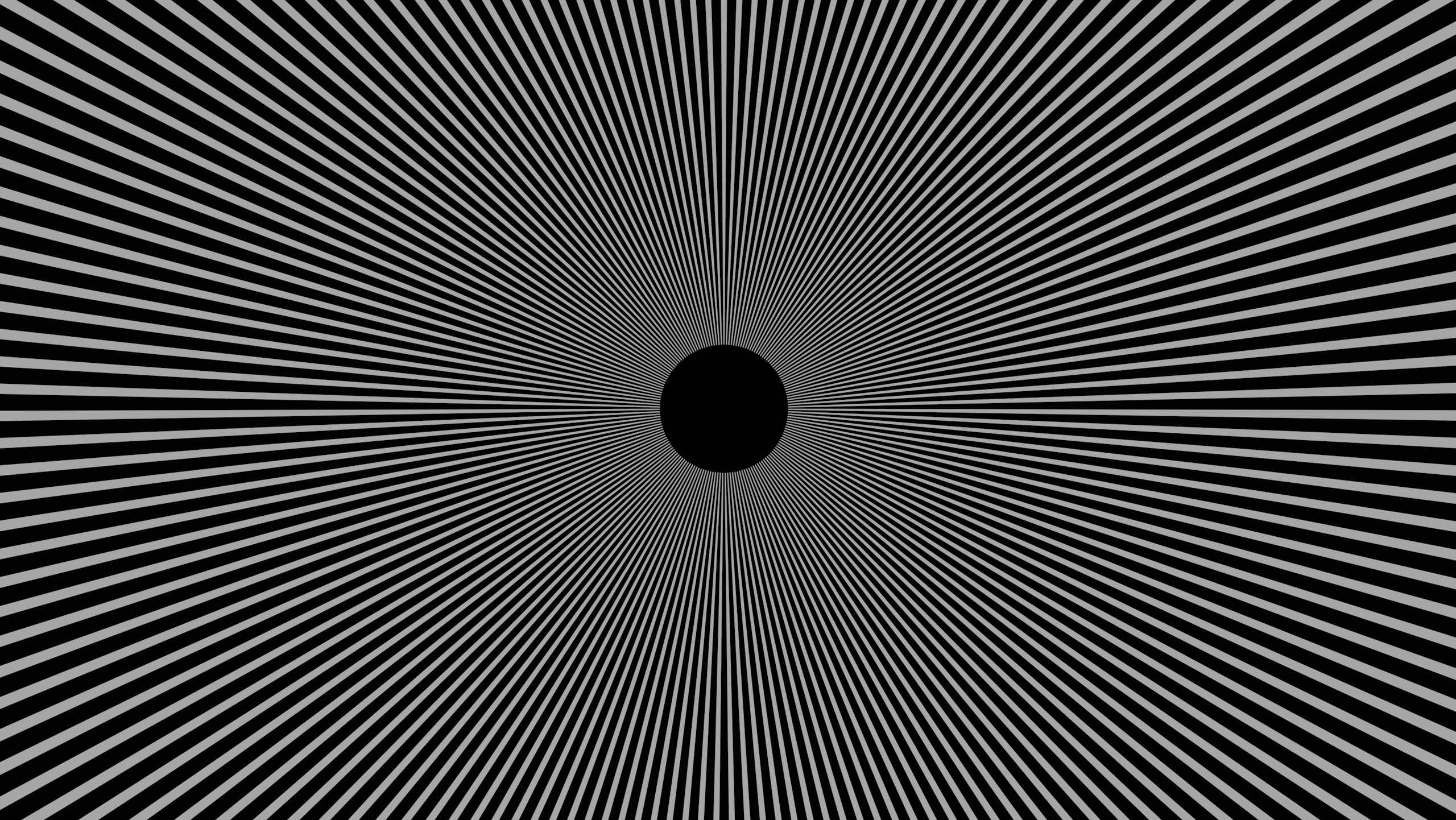 A black and white optical illusion