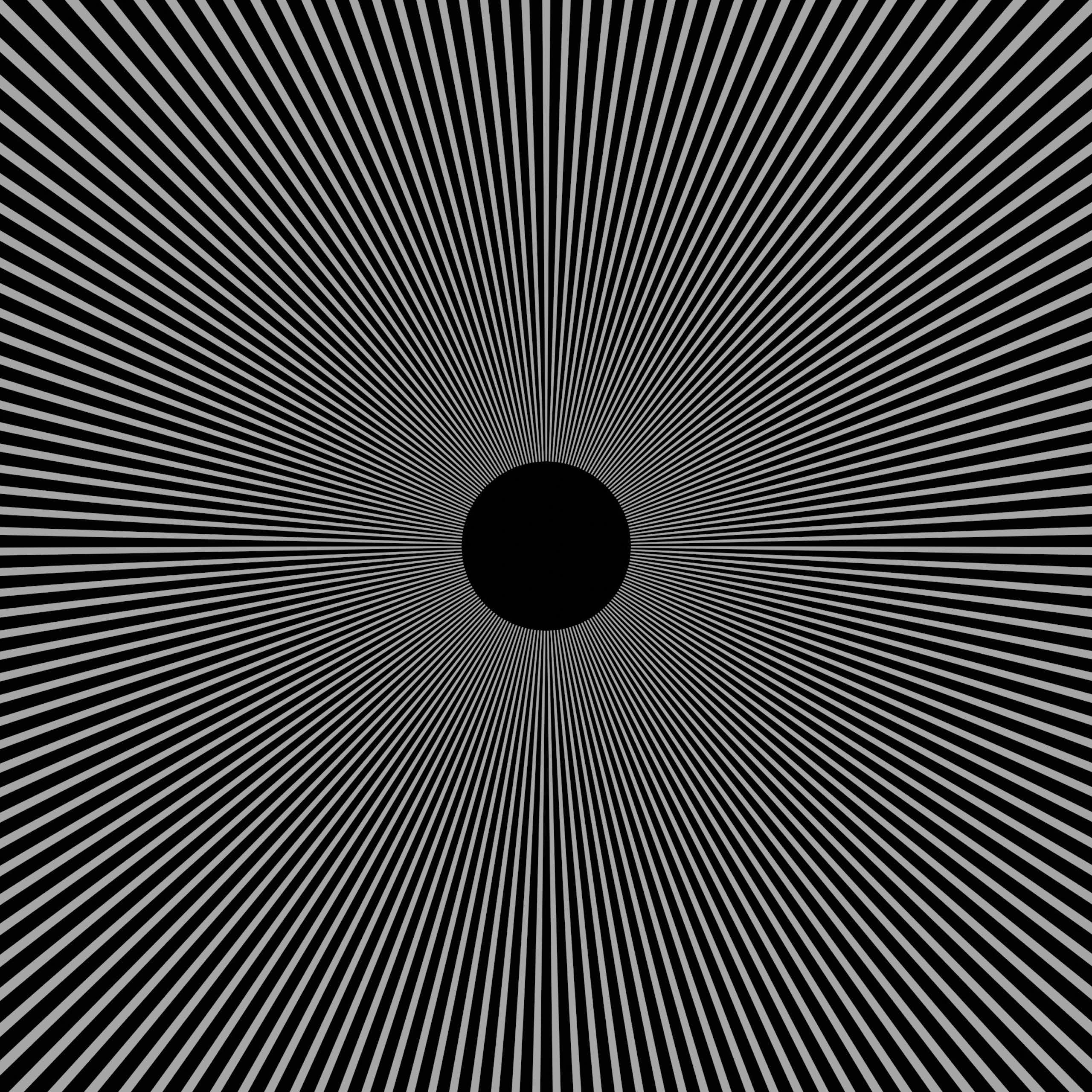 A black and white optical illusion